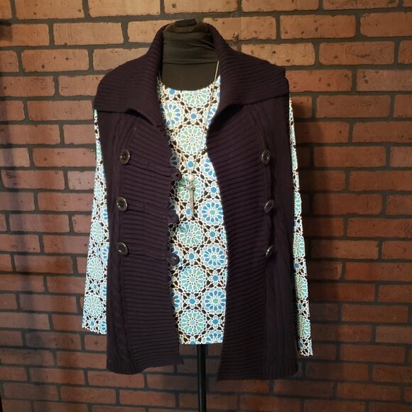 Style & Co Cable Knit Vest - Picture 4 of 10